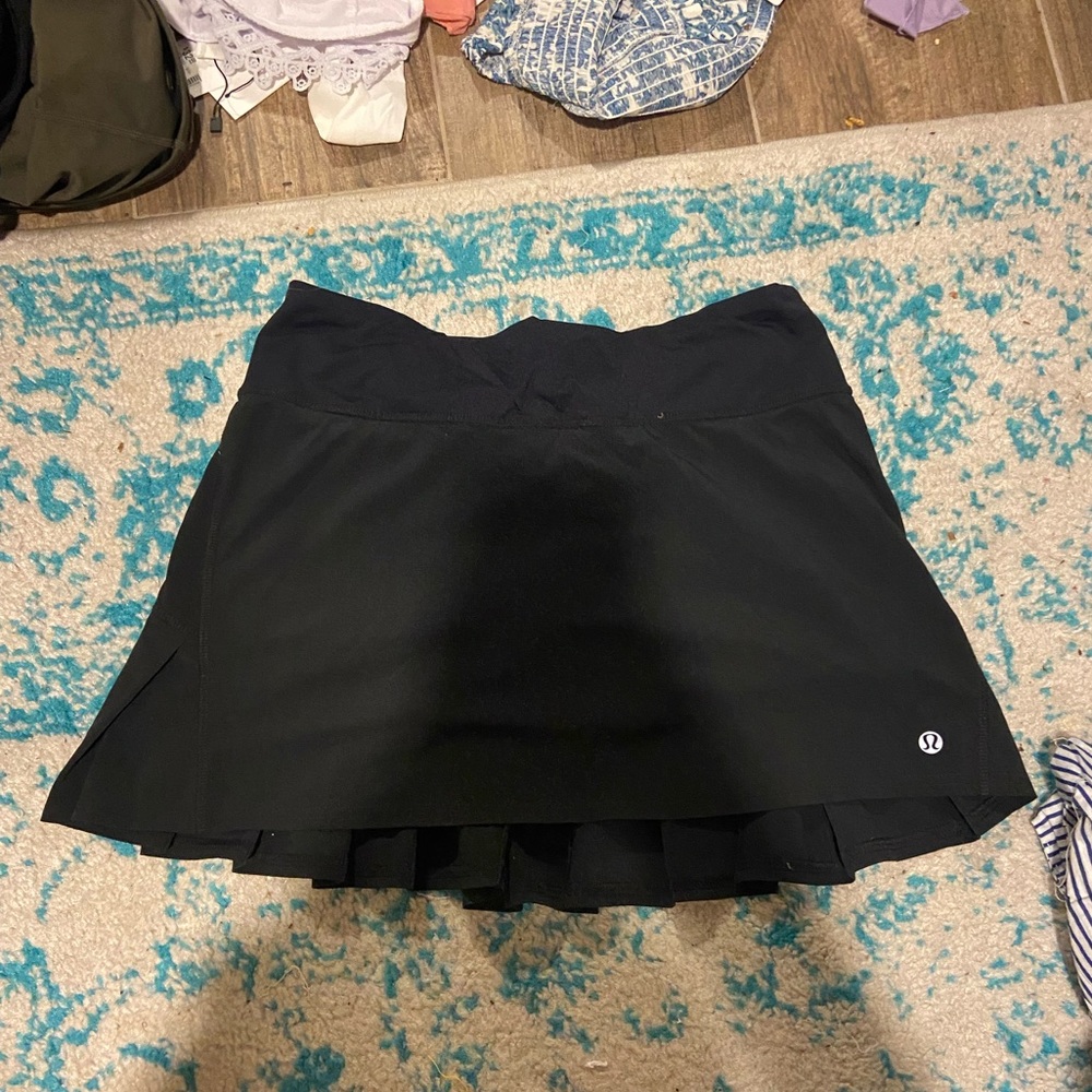 Black Ruffle Lululemon skirt